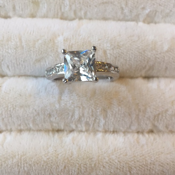 Handmade Jewelry - Stamped 925(sterling silver) 2CT sapphire RING SZ7